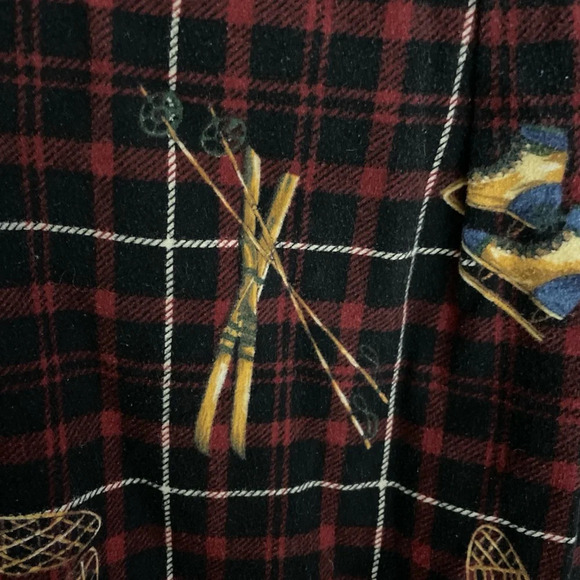 Tommy Hilfiger Men’s Button Down Flannel Shirt Size XL Winter Plaid Red Black - Picture 5 of 10